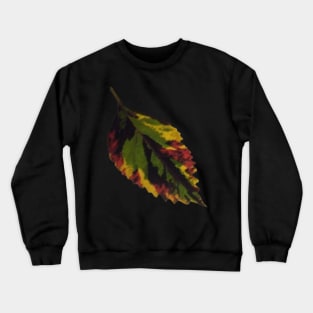 vintage colorful floral artwork, antique leaves art floral Crewneck Sweatshirt